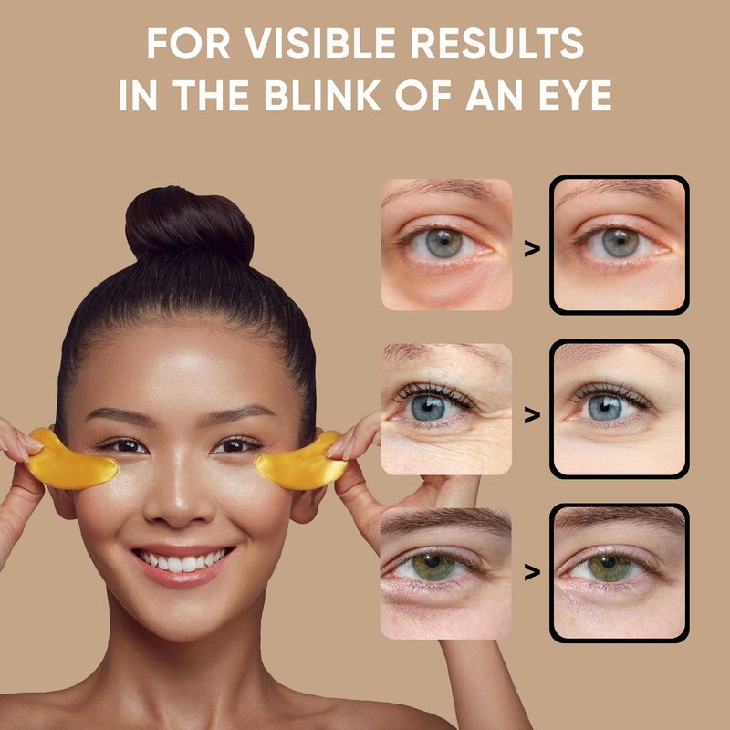 Under Eye Patches for Puffy Eyes & Dark Circles - Collagen & Amino Acid Formula | 20 Pairs