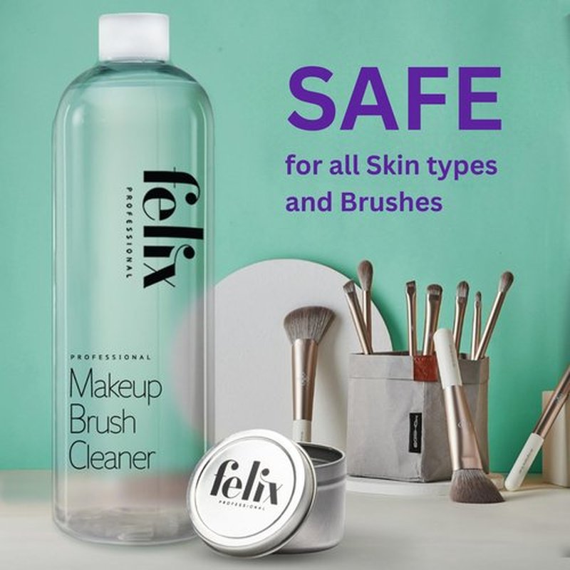 Makeup Brush Cleaner - Deep clean Rinse Free Quick Dry - Ideal for Cleaning and Odorizing Natural and Synthetic Make-up Brushes 8 oz