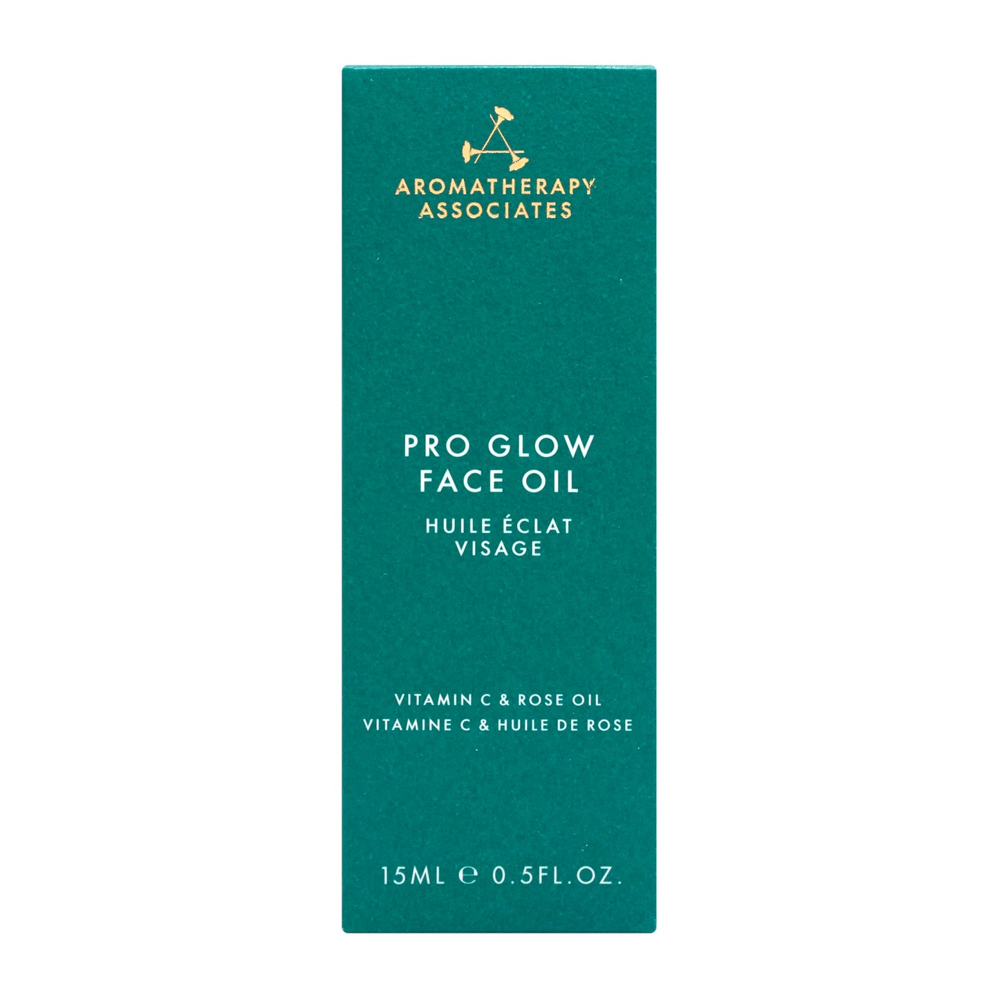 Aromatherapy Associates Pro Glow Face Oil with Rose, Geranium & Frankincense, Hydrating Facial Oil for Soft, Radiant-Looking Skin, Peach Kernel & Vitamin C Blend, 0.5 fl oz