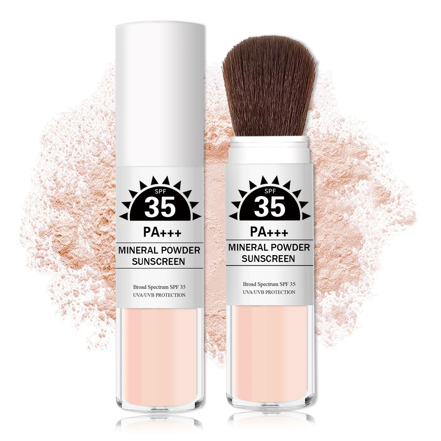 IONSGAKO Mineral Powder Sunscreen SPF 35 Setting Powder for Face, Pink