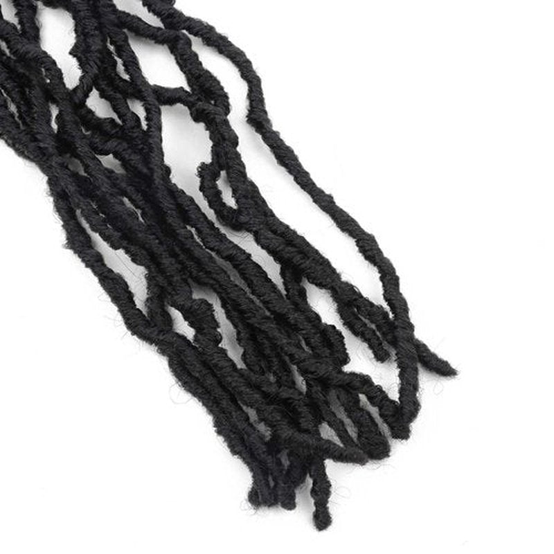 8 Packs Soft Locs 18 Inch Faux Locs Crochet Braids for Butterfly Locs Distressed Soft Locs Crochet Hair for Women (18 Inch(Pack of 8), 1B)