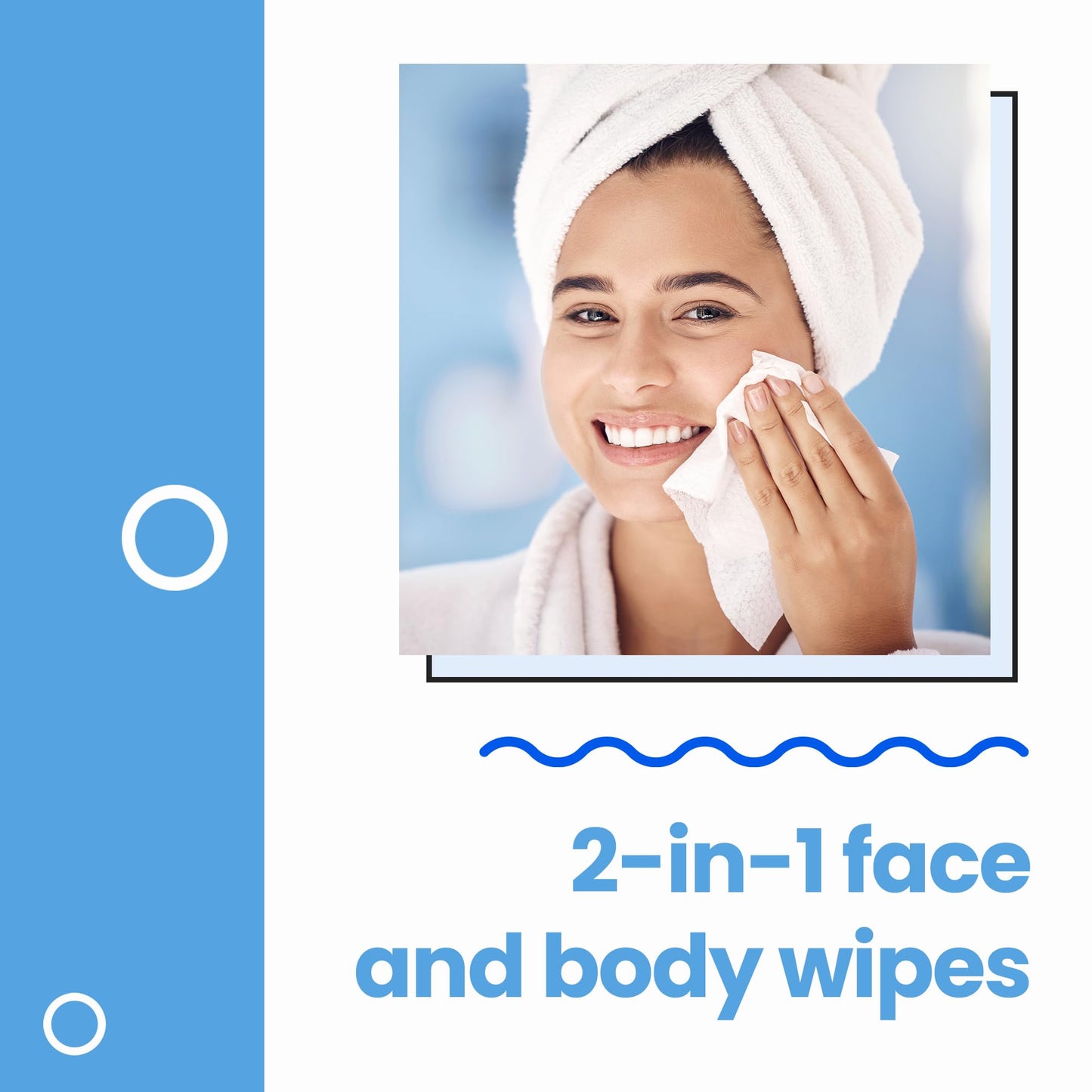 AQUA GUARD After-Swim Face & Body Wipes | Neutralize chlorine scent and residue | Moisturizing RINSE-FREE Formula (1 Pack of 25)