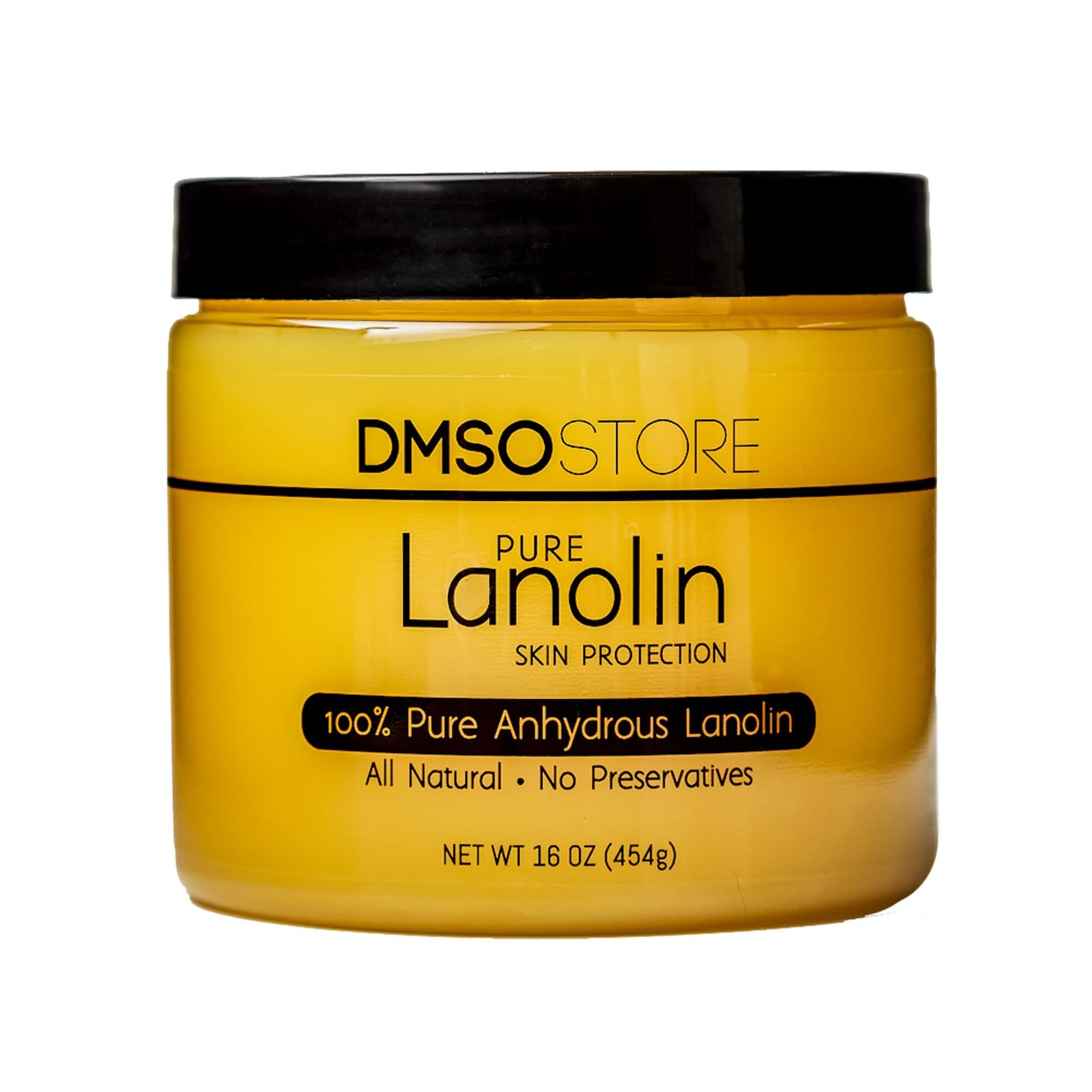 DMSOSTORE Lanolin 100% Pure Unrefined Sheep Wool, USP Grade, 1 lb