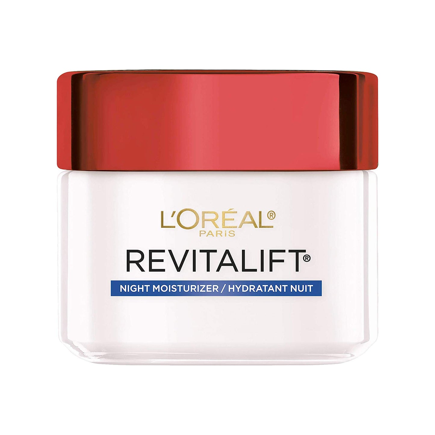 L'Oreal Paris Skincare Revitalift Anti-Aging Night Cream, Face Moisturizer with Pro-Retinol and Centella Asiatica, Paraben Free, Non-Comedogenic, Suitable for Sensitive Skin, 2.55 oz.