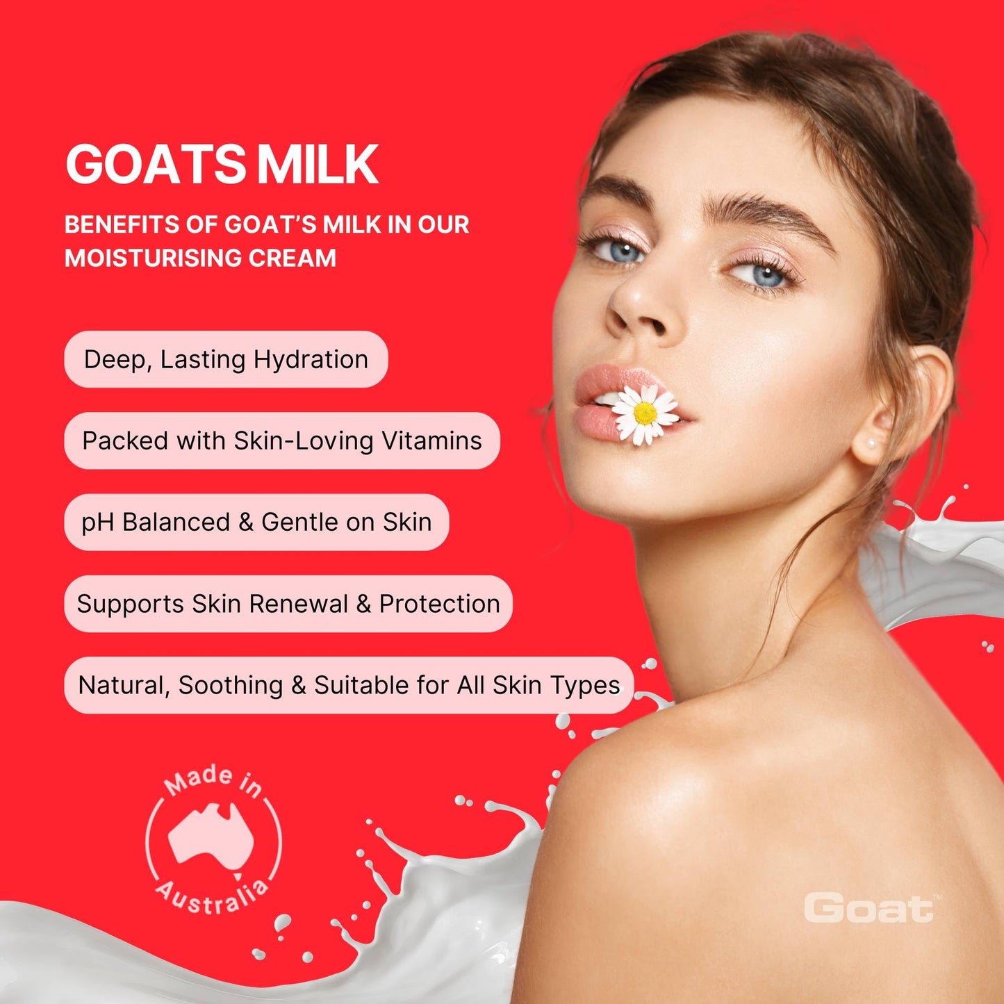 Goat Milk Moisturizing Hand & Body Cream 100ml - Manuka Honey