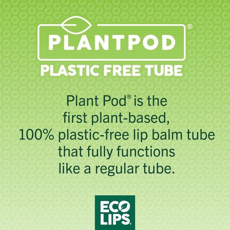 Eco Lips Classic Variety Broad Spectrum Sunscreen Lip Balm 6-Pack (Berry, Sport, Mint) - 100% Plastic-Free Plant Pod Packaging - Made in USA