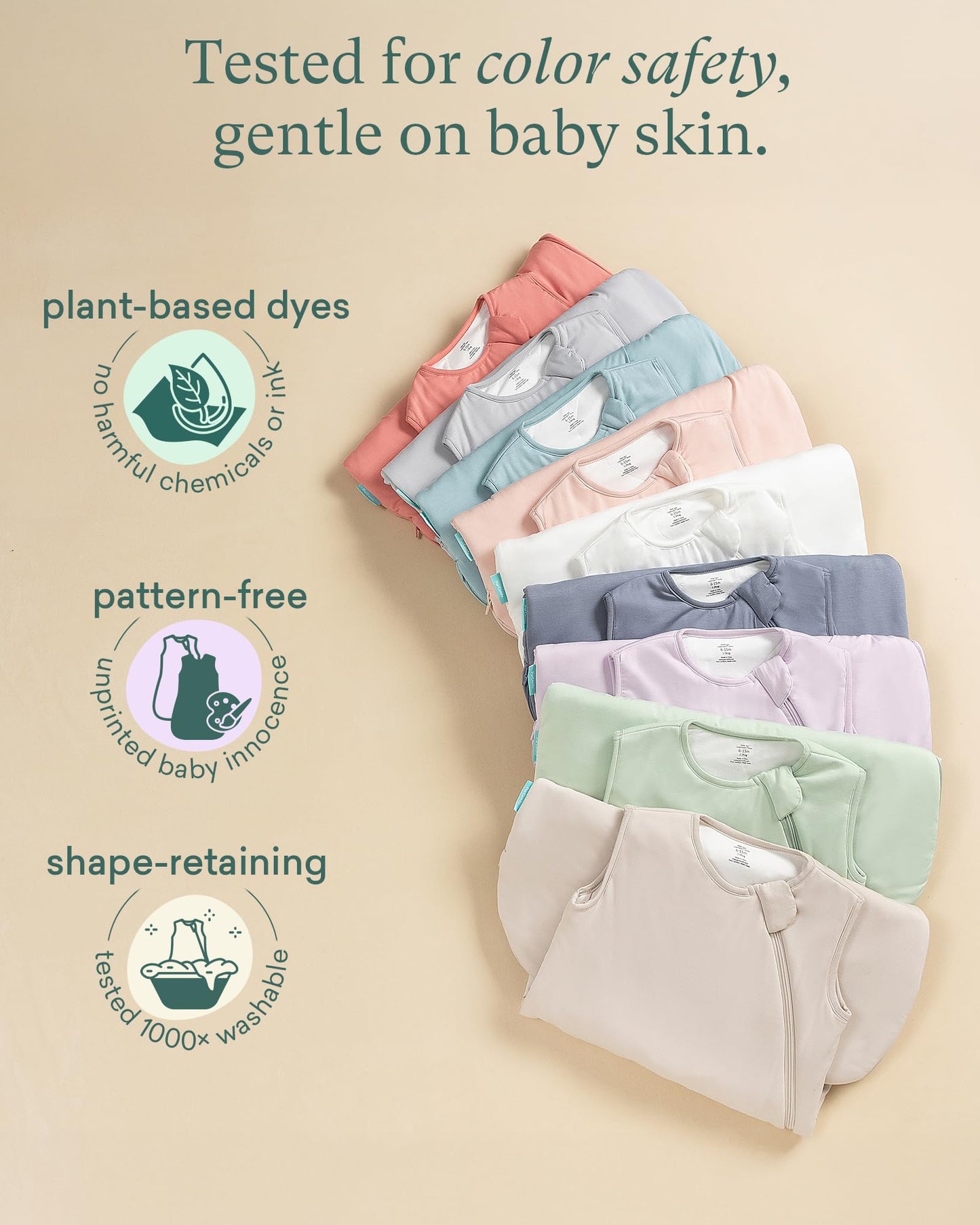 PurComfy Supersoft Sleep Sack 1.0 TOG, Premium Bamboo Viscose Baby Sleeping Bag 2-Way Zipper Sleep Sack Baby Wearable Blanket