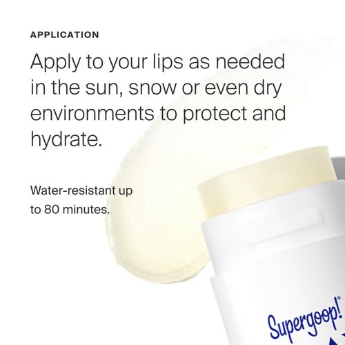 Supergoop! PLAY Lip Shield SPF 30 with Mint - Pack of 2 - Moisturizing Lip Balm for Dry Cracked Lips - Broad Spectrum UV Protection