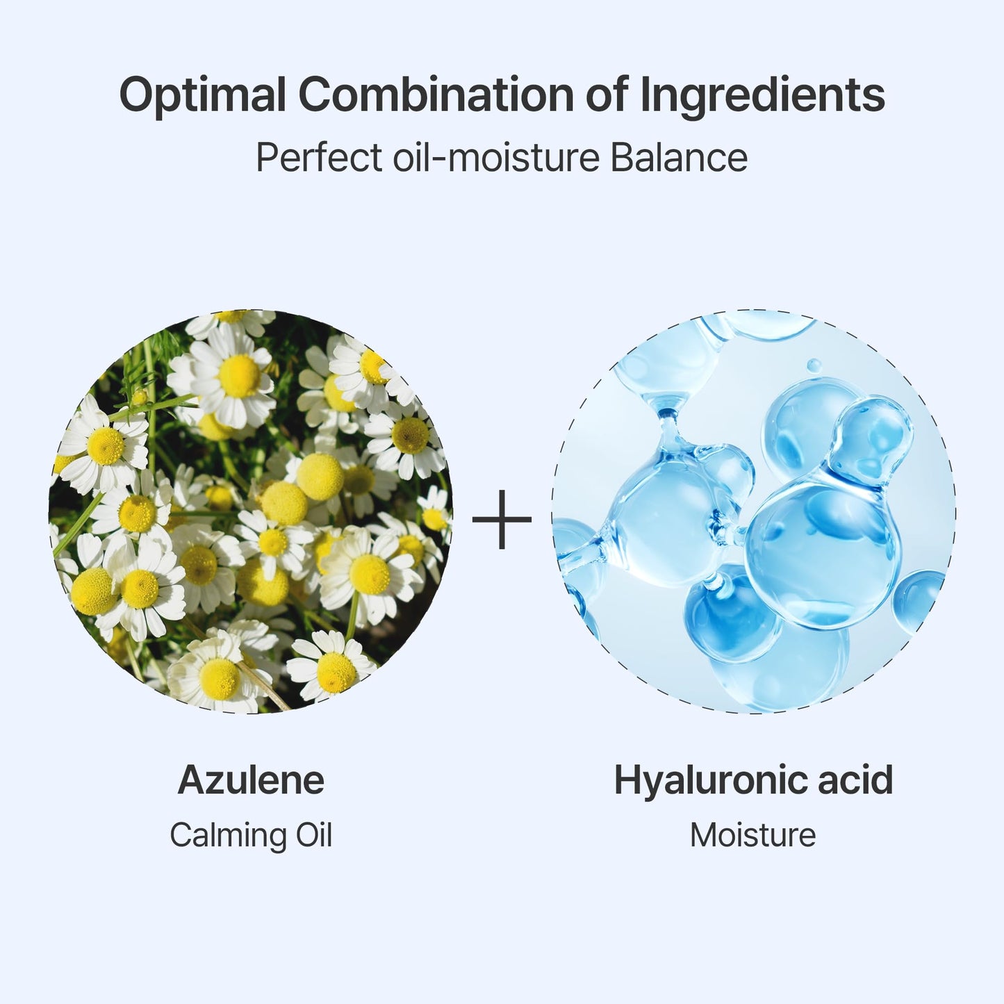 YUSUSU Aqua Soothing Booster Set - Hyaluronic Acid Serum & Azulene Ampoule for Dry, Sensitive & Troubled Skin l Moisturizing, Calming l Korean Skincare l 0.34 fl.oz. & 1.01fl.oz. x2ea