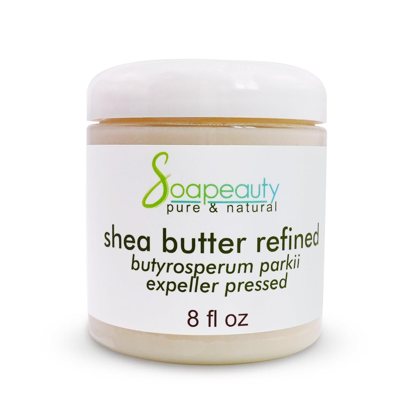 Soapeauty 100% Pure Refined African Shea Butter - Expeller Pressed, Odorless - Pure Moisturizer for Skin & Hair - Ethically Sourced from Ghana | 8 oz