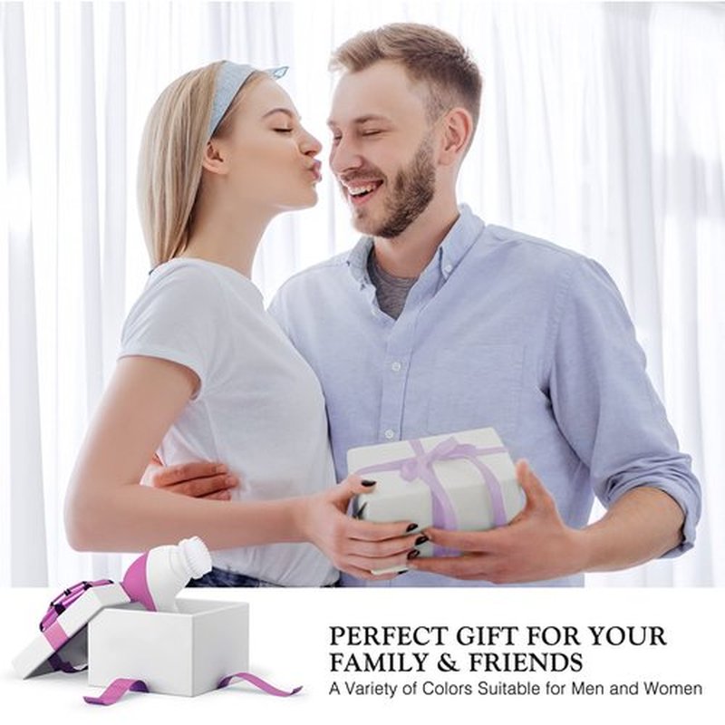 COSLUS Facial Cleansing Brush Silicone Face Scrubber: 7 in 1 FBS-D Electric Exfoliating Rotating Massage Device Waterproof Deep Cleaning Exfoliation Spa Machine - Electronic Skin Care Wash System