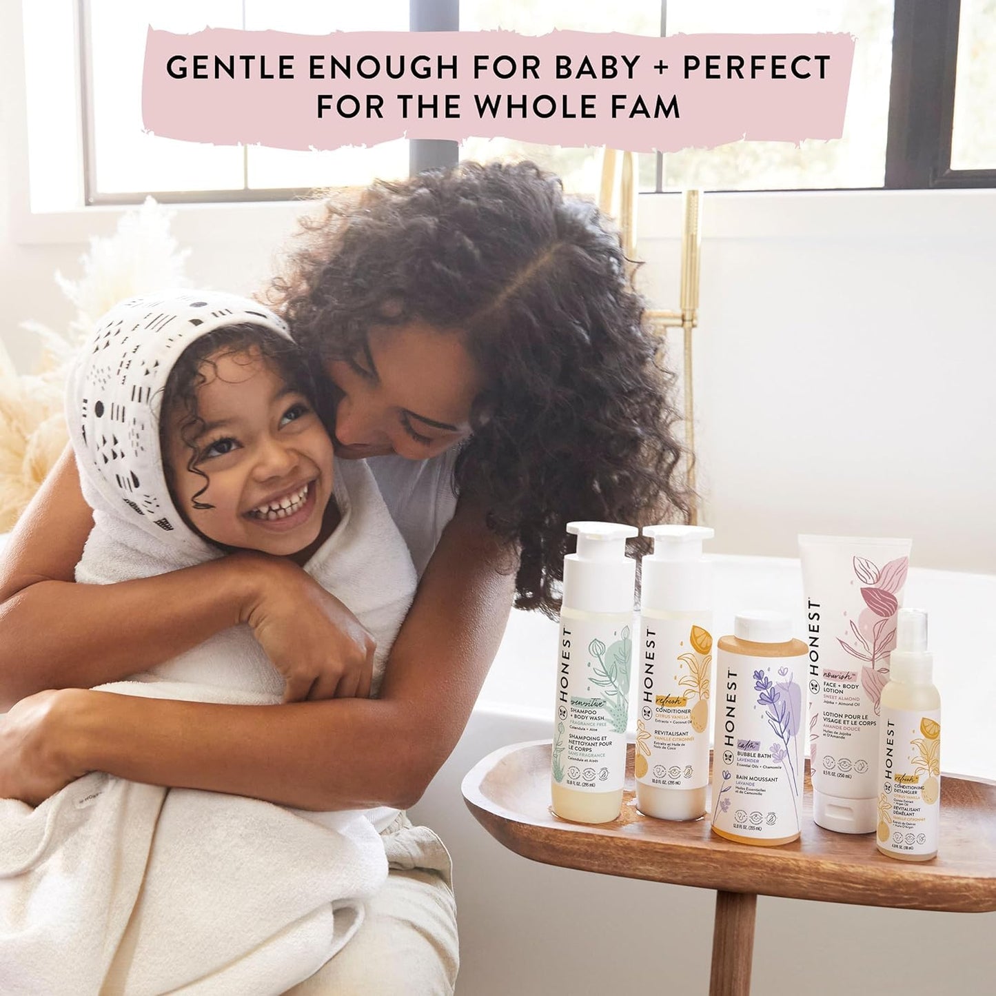 The Honest Company 2-in-1 Cleansing Body Conditioner Gentle for Baby Naturally Derived Vegan Hypoallergenic Sweet Almond Nourish 7 fl oz