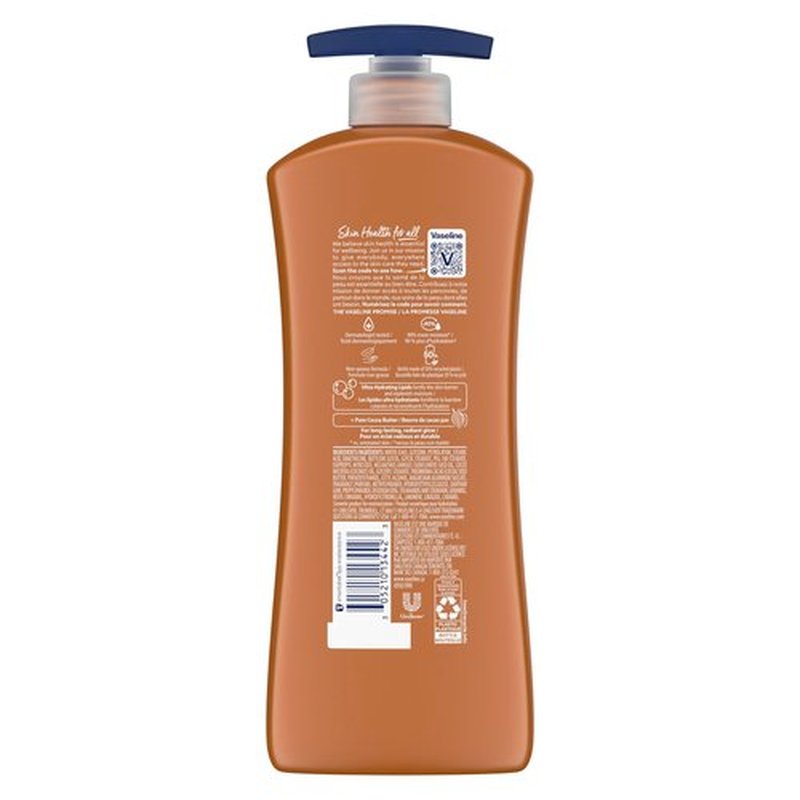 Vaseline Intensive Care Body Lotion Cocoa Radiant 3 count for Dry Skin Lotion Made with Ultra-Hydrating Lipids and Pure Cocoa Butter for a Long-Lasting, Radiant Glow 20.3 Oz