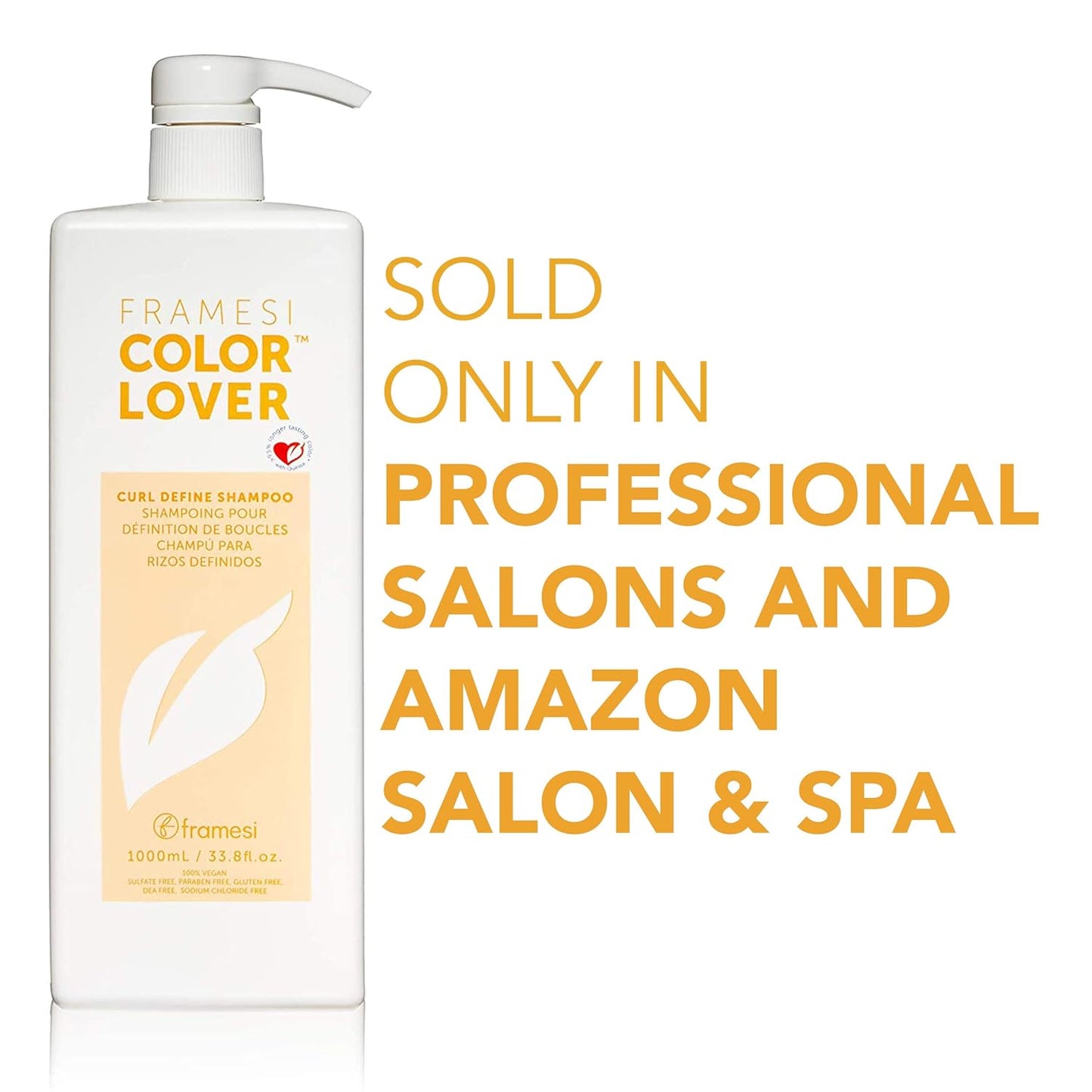 Framesi Color Lover Curl Define Shampoo, Shampoo for Curly Hair with Quinoa and Aloe Vera, Color Treated Hair
