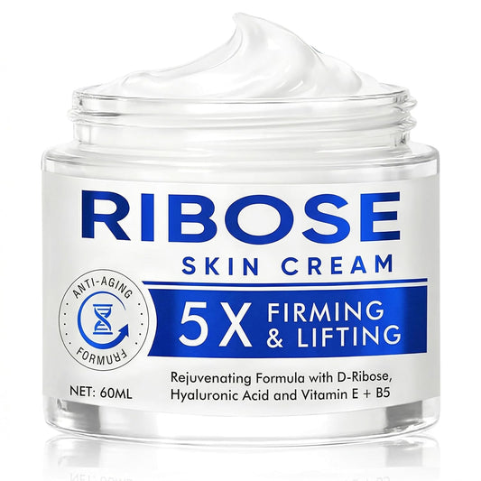 D-ibose Cream - Anti-Aging Moisturizing Cream for Firm Skin | Deep Hydration & Collagen Support, 2 Oz