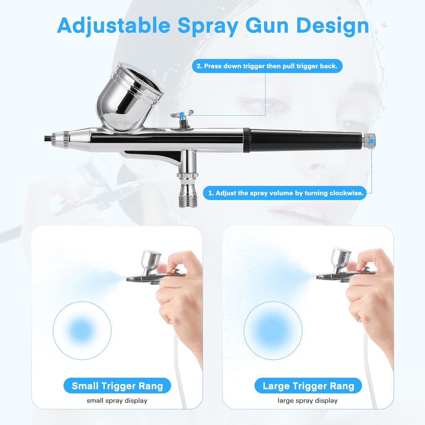 Yofuly 3 in 1 Micro-der-mabrasion Machine with Spray Gun