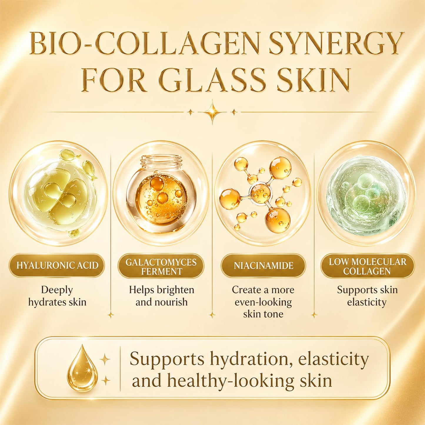 FUJZXANS Bio-Collagen Real Deep Mask, 8 Count, Overnight Hydrogel Face Mask