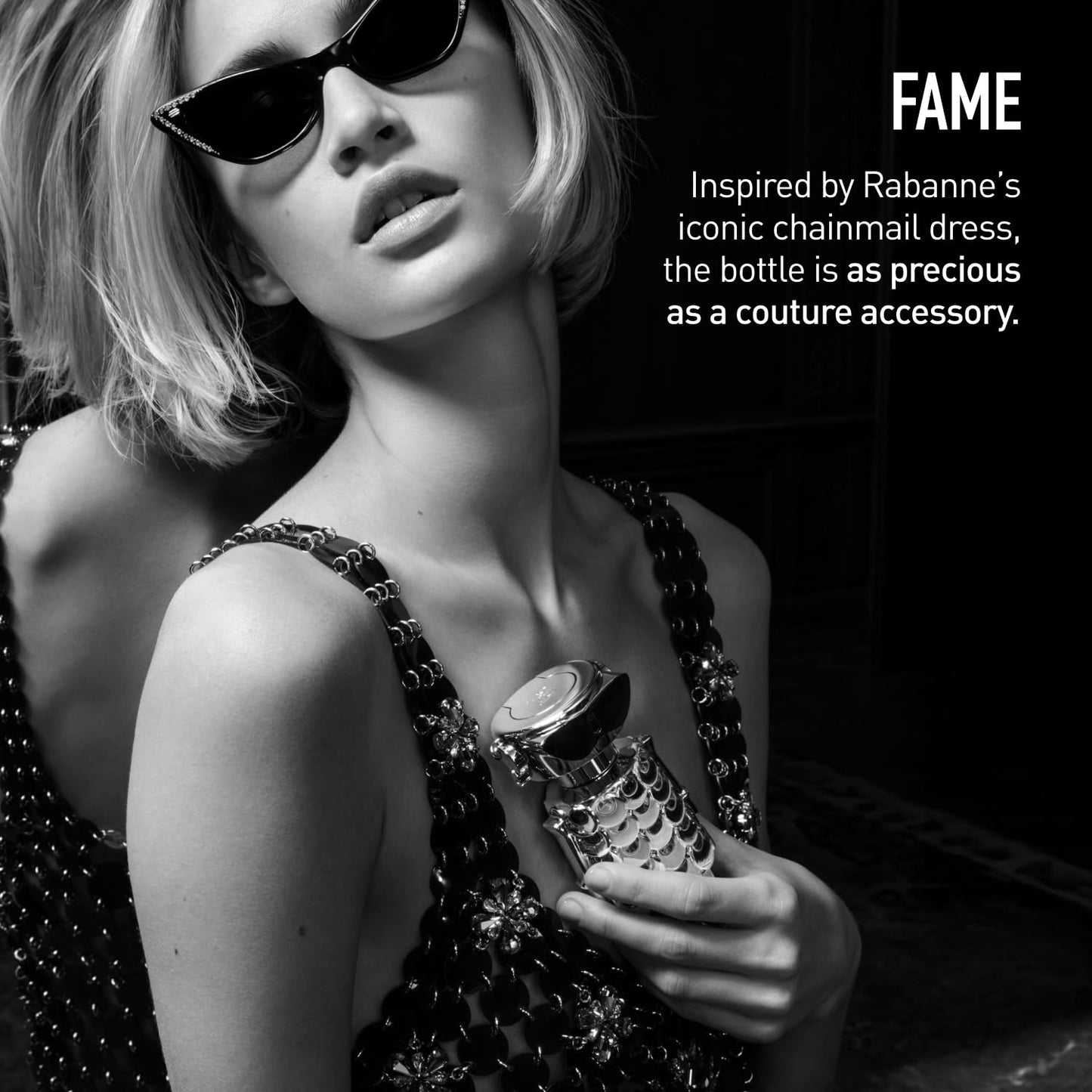 Rabanne Fame Eau de Parfum for Women - Fruity Floral Luxury Perfume with Mango, Jasmine & Incense - Long Lasting Refillable French Designer Fragrance Spray from Grasse, 1 oz