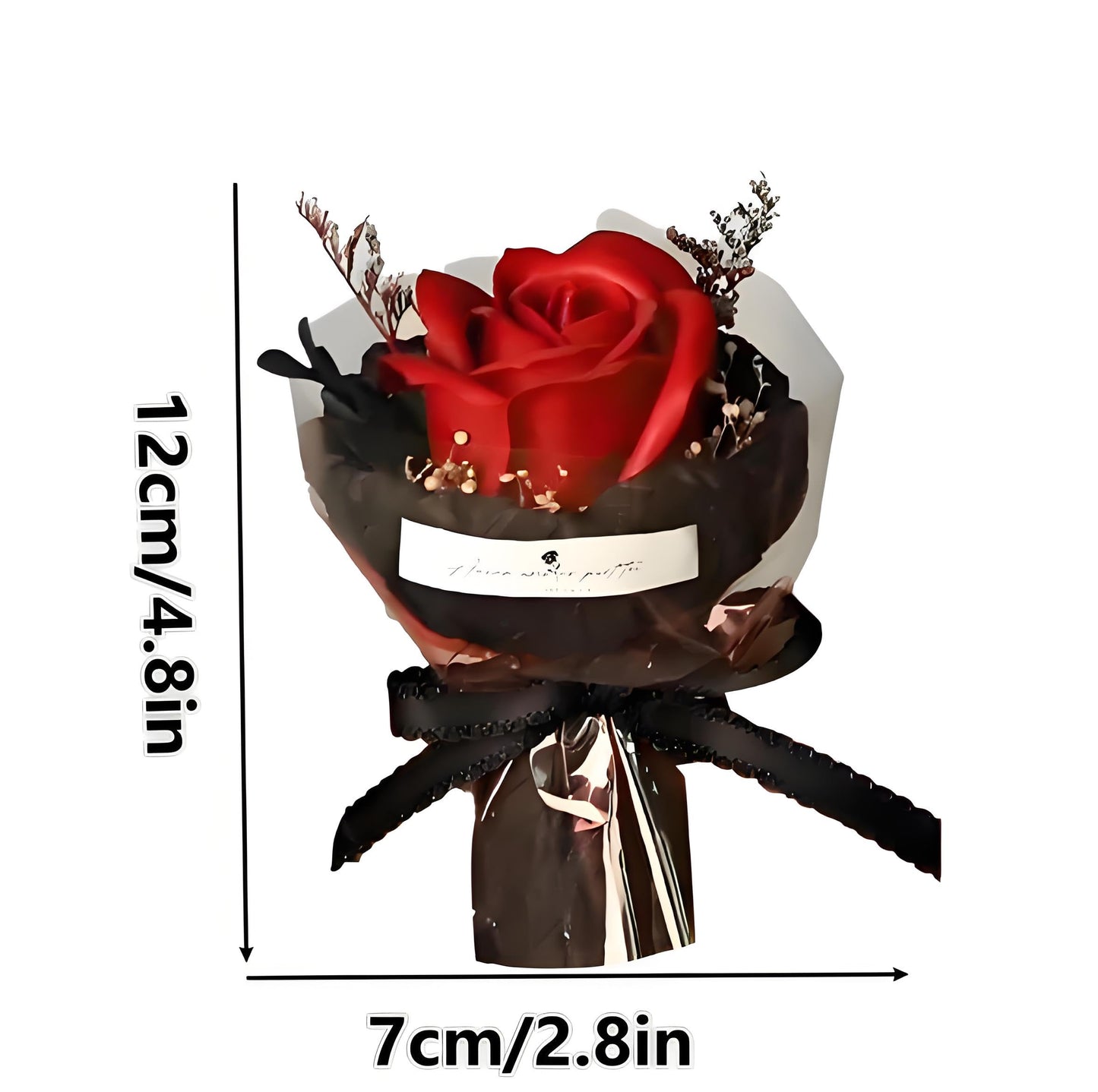 JiuGongmoup Red Mini Aromatherapy Soap Rose Bouquet – Luxury Scented Artificial Flower Arrangement for Women, Romantic Valentine’s Day Gift, Home & Car Decoration, Desk Display, DIY Surprise Present