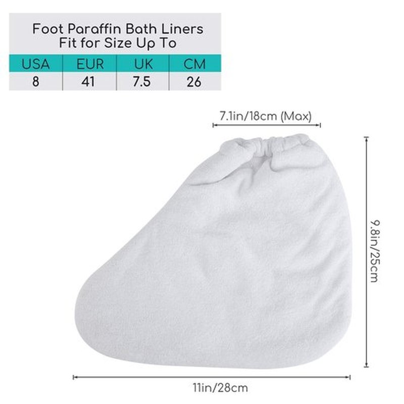 Paraffin Wax Booties, Segbeauty Paraffin Heated Foot SPA Liners, Paraffin Wax Refill Feet Cover Bags for Hot Wax Hand thera-py Bath Paraffin Thermal treat-ment SPA Wax Warmer Paraffin Wax Machine
