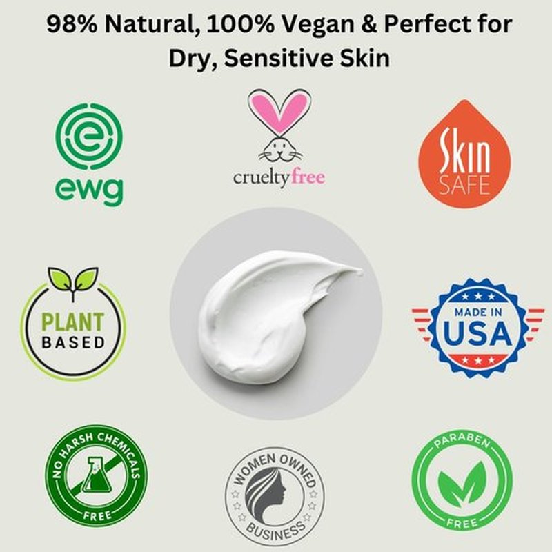 RaGaNaturals Natural Unscented Body Lotion for Dry Skin with Shea Butter and Vitamin E & B5 - Hydrating, Nourishing, Fragrance Free Hand Moisturizer With Organic Essence - For Women, Men, Kids - 8 Oz