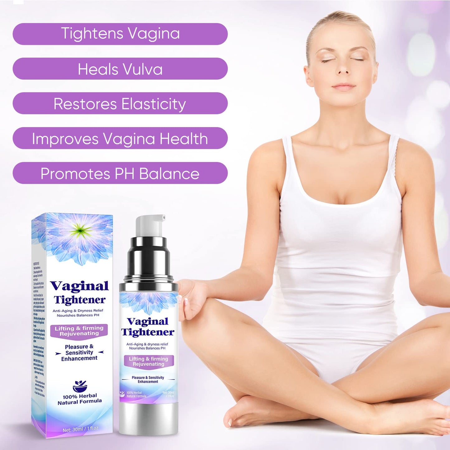 NaturePlus Tightening Cream 30ml, Gentle & Soft Hydrating Formula for Women, Daily Moisturizing Use