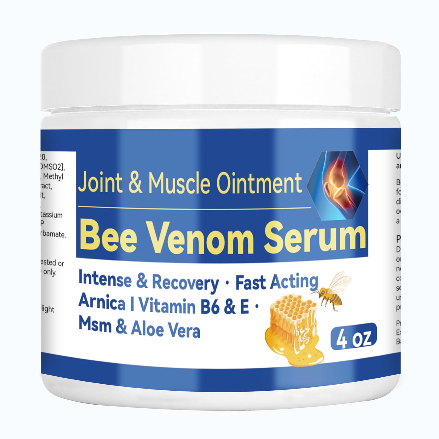 Cedonivor Bee Venom Joint and Bone Cream, Bee Venom Joint Relief Cream Joint Care for Knee, Neck, Back, Hands, Feet Moisturizer