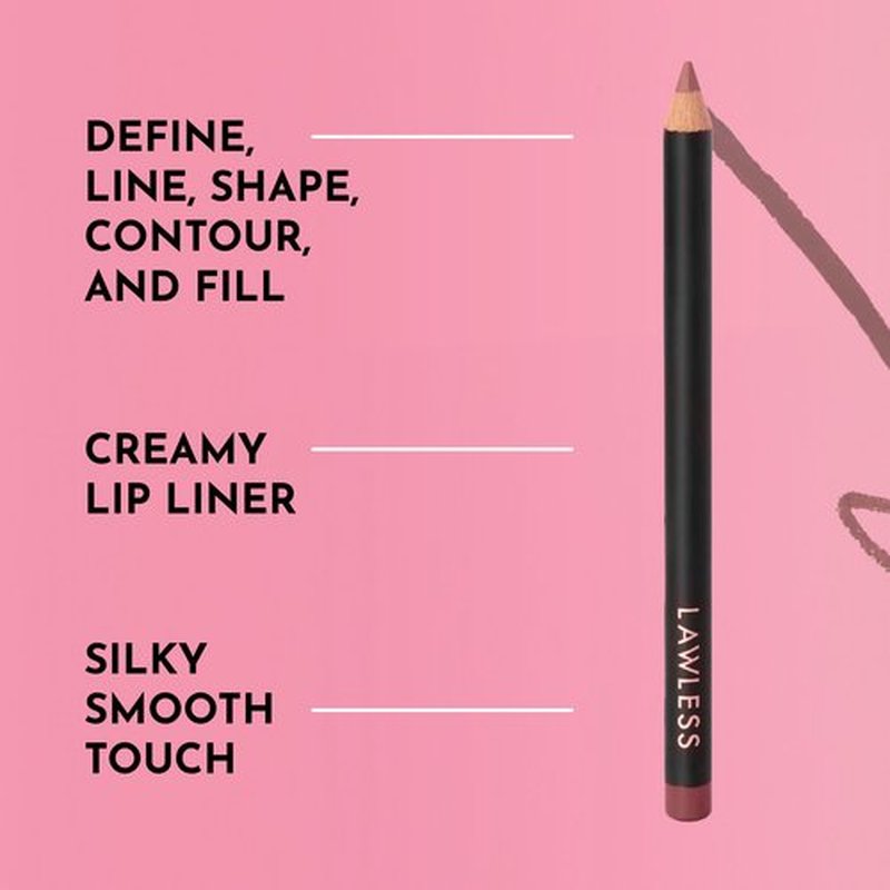 Lawless Women's Forget the Filler Definer Liner, Honey Rose, Pink, 0.04 Ounce