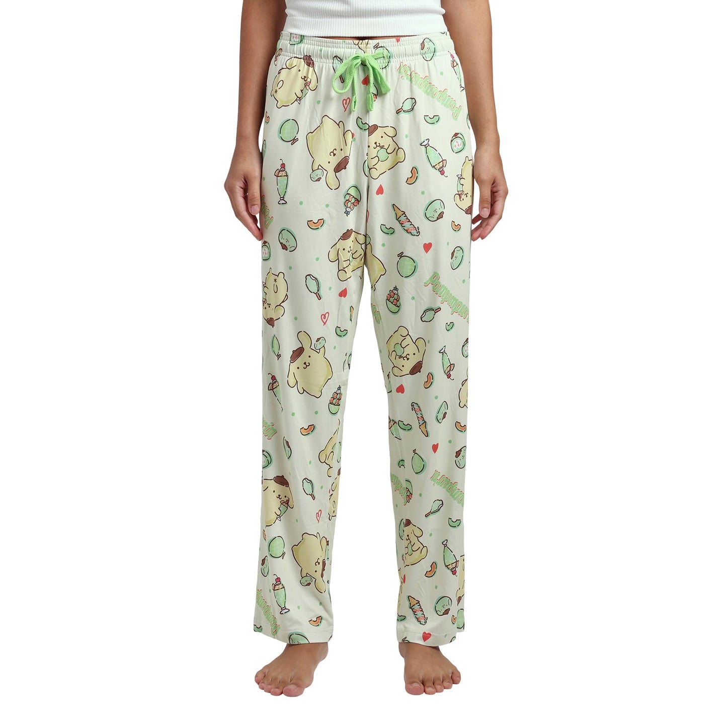 Bioworld Pompompurin Light Green Adult Womens Sleep Pants- XXL