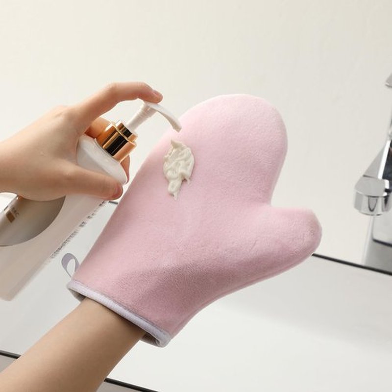 Slick- Self Tanning Mitt, Pink, Self Tanner Mitt, Self Tan Mitt, Tanning Glove, Tanning Mitts Self Tanner, Self Tanning Glove, Tanning Gloves for Self Tan Lotion, Self Tanner Glove Mitt