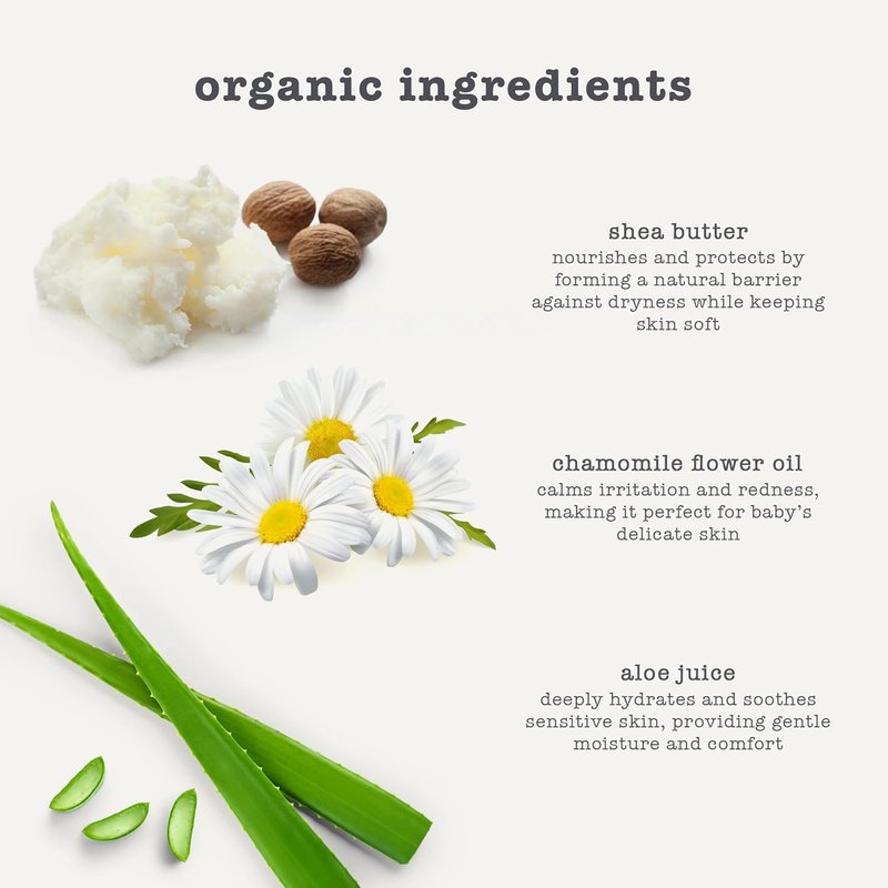 Organic Baby Lotion - Natural Moisturizer for Sensitive Skin | 8 Fl Oz