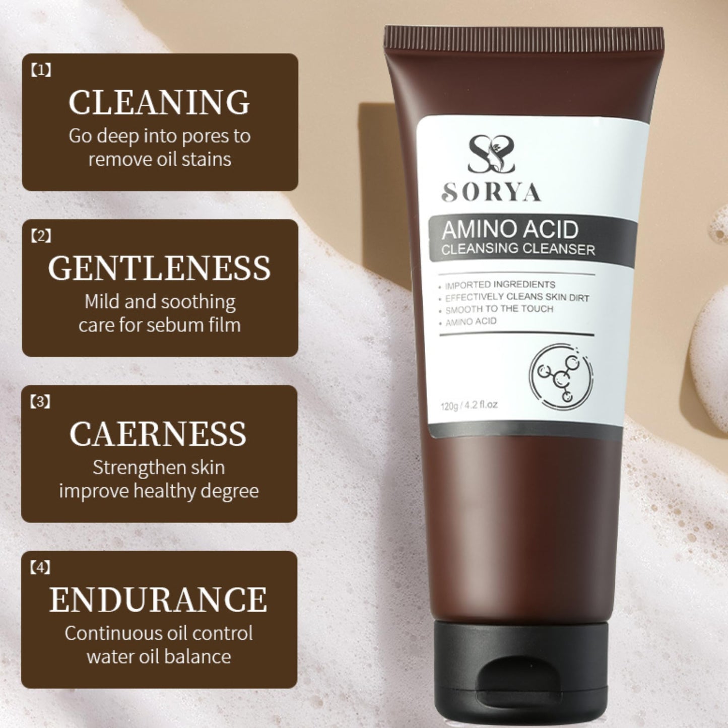 SORYA Korean Red Ginseng Skin Care Set (8-Piece) – Complete Daily Skincare Routine with Cleanser, Toner, Serum, Lotion & Moisturizer
