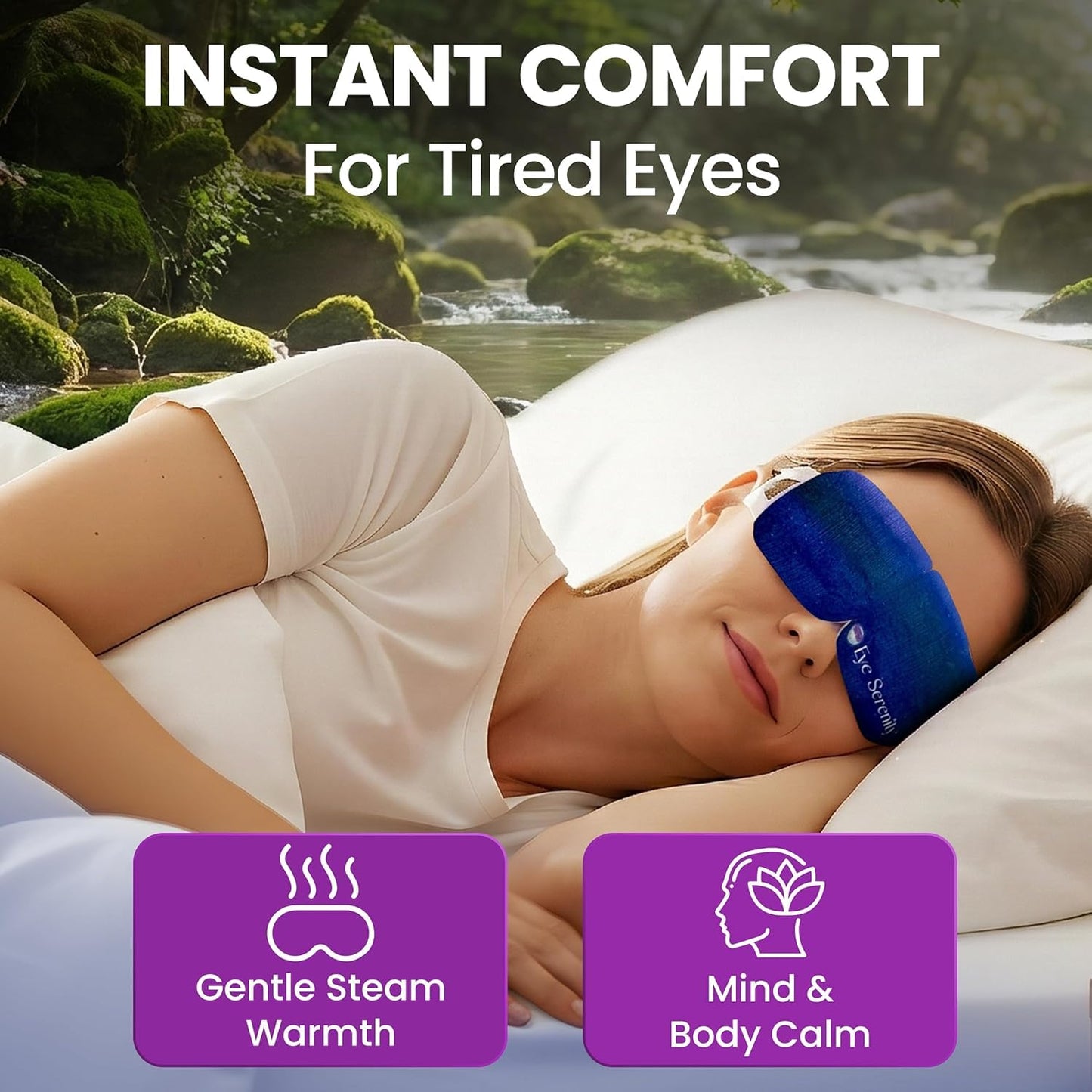 Lure Essentials Steam Eye Mask, Heated Eye Mask, Self Heating Warm Compress for Dry Eyes, Fast Relief for Stye, Puffy Sensitive Eyes, Moist Heat, Relaxation Gifts for Women and Men - Variety