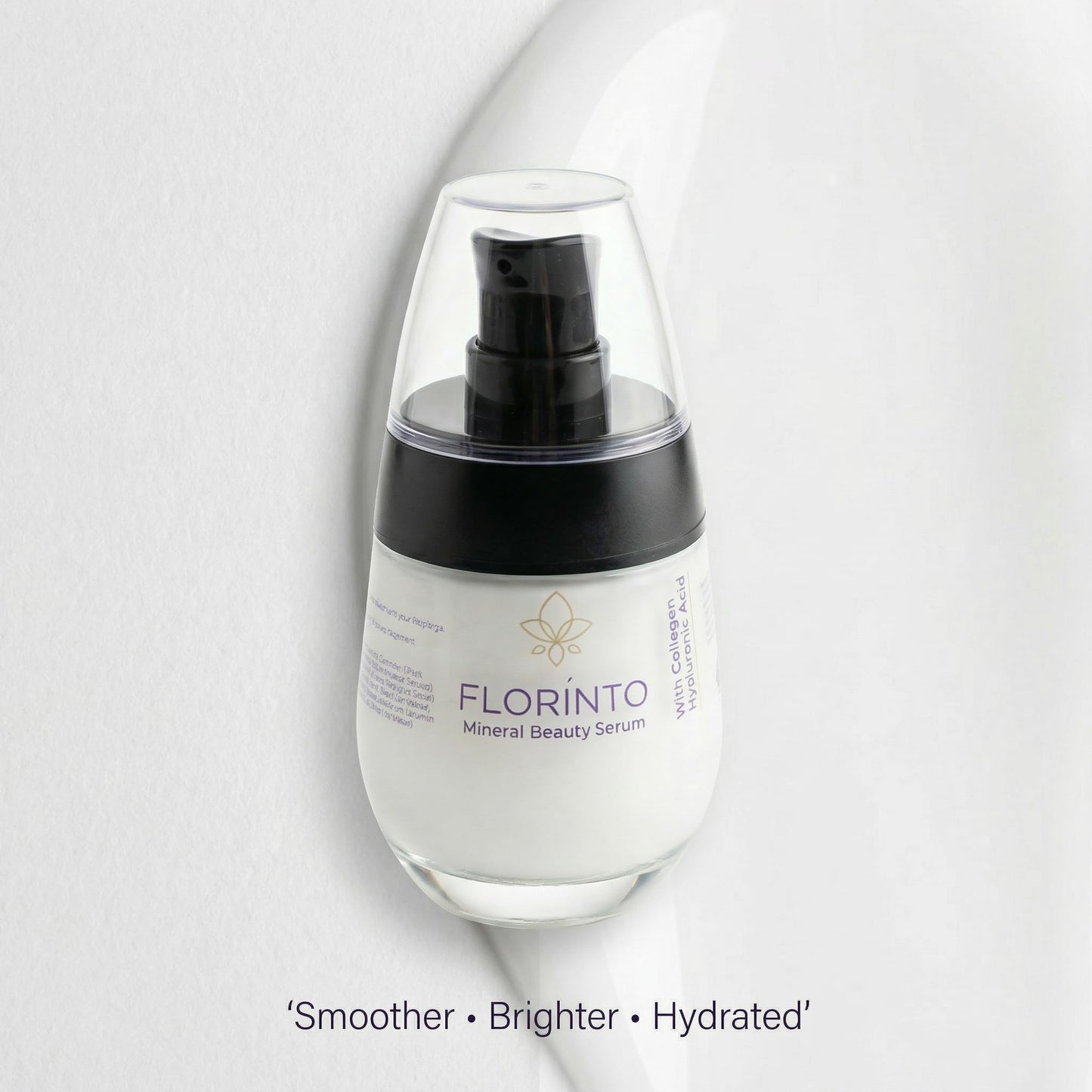 FLORÍNTO Mineral Beauty Serum – Hydrating & Firming Facial Serum with Dead Sea Minerals, Collagen & Argan Oil – Brightening & Moisturizing Skincare for All Skin Types