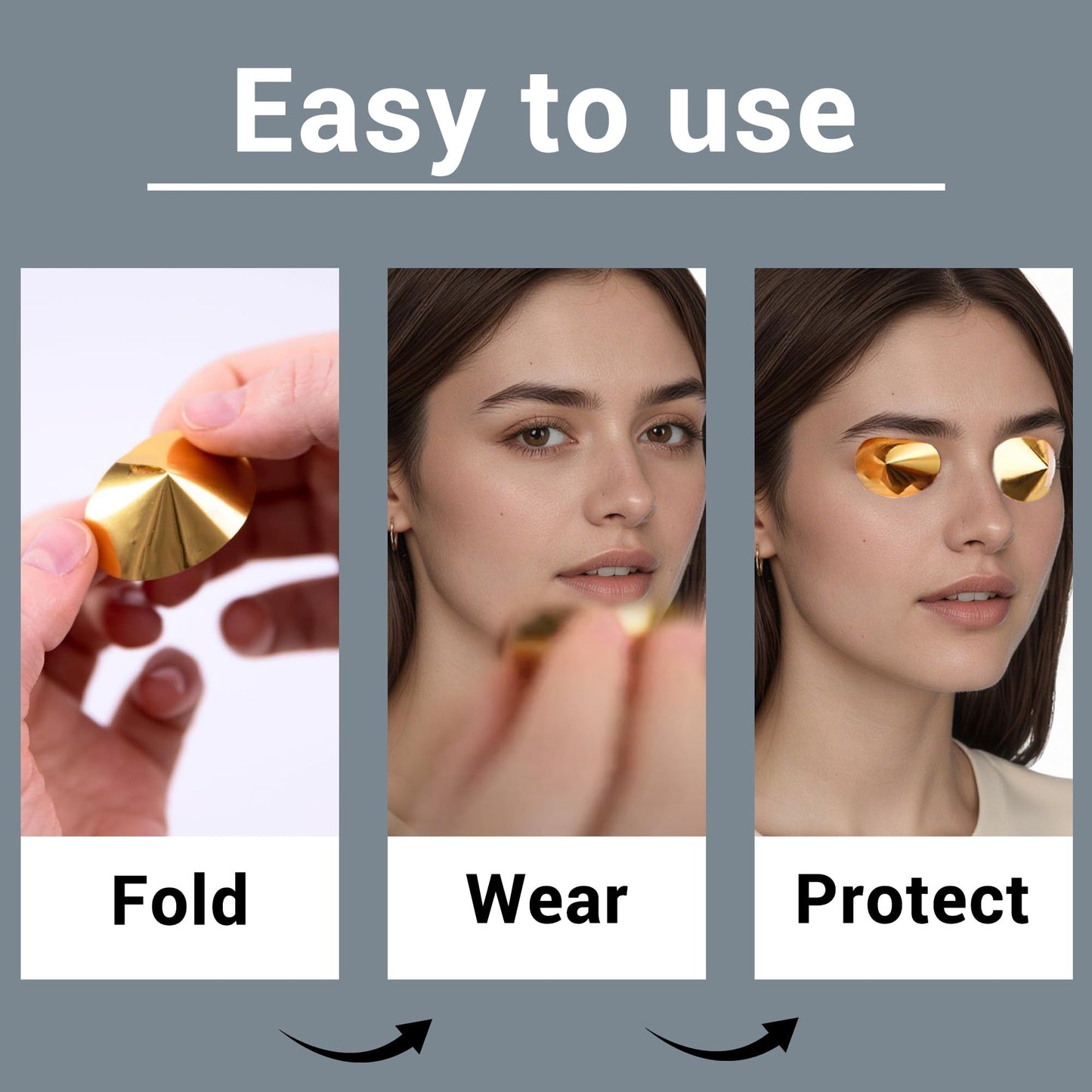 DYALE Disposable Tanning Goggles, Lightweight Hygienic Partial-View Eye Covers, 100 Count (50 Pairs)