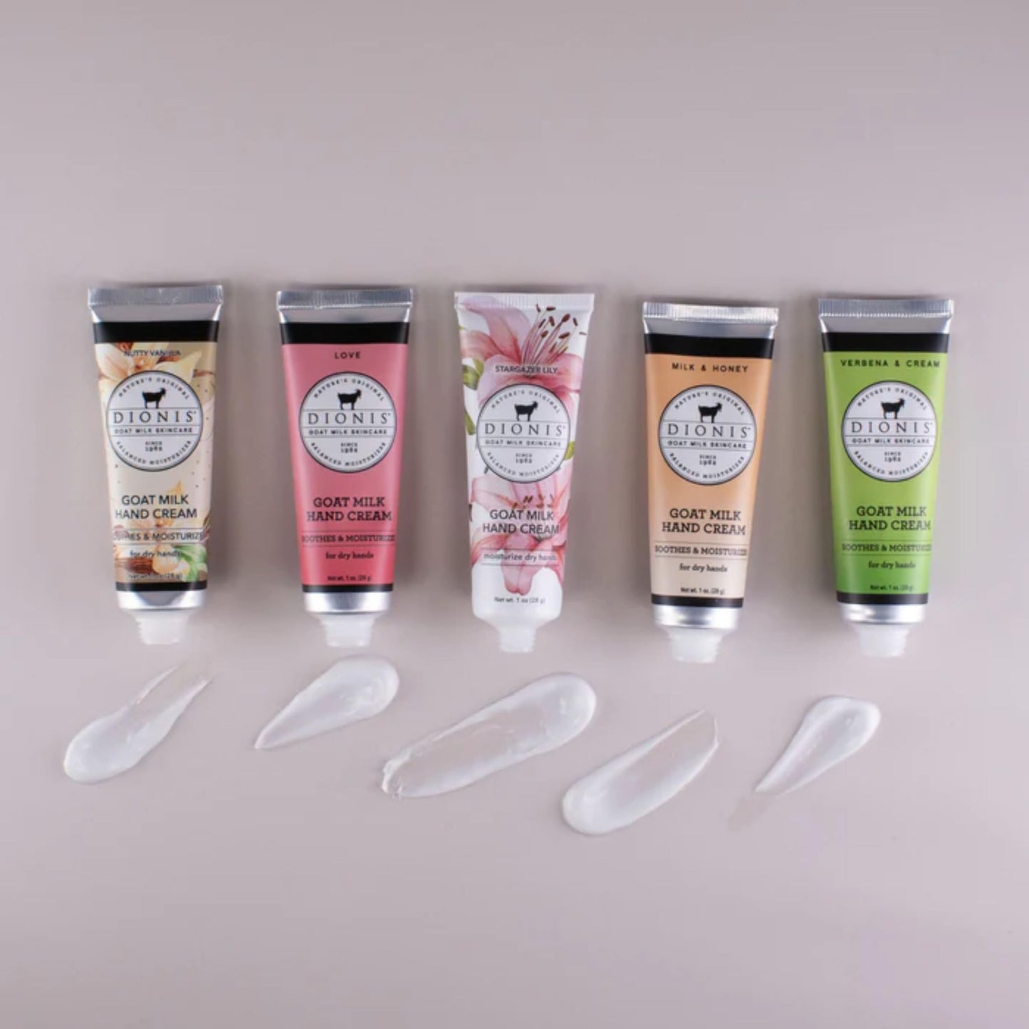 Dionis Goat Milk Skincare Hand Cream Gift Sets - Assorted Scented Travel Size Hand Creams In a Gift Box - Mini Hand Lotion Self Care Gifts for Women, Cruelty Free Lotion For Dry Skin, Inspire 2024