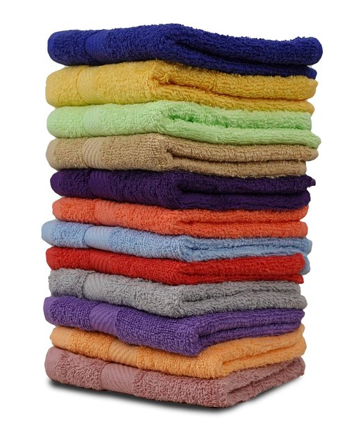 ZUPERIA 100% Cotton Bath Wash Cloths 12 Pack - 12" x 12"- Highly Absorbent Soft Washcloths for Face, Gym Towels, Hotel Spa Quality, Reusable Multipurpose (Dark, Light & Bright Colors)