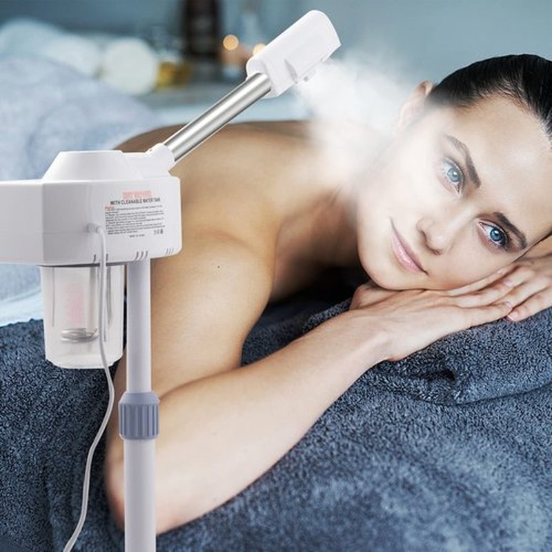 Winado Professional Facial Steamer with Touch Screen, Esthetician Steamer Humidifier Face Spa Mist Steam for Home Beauty Salon, Personal Skin Care Deep Cleaning, White