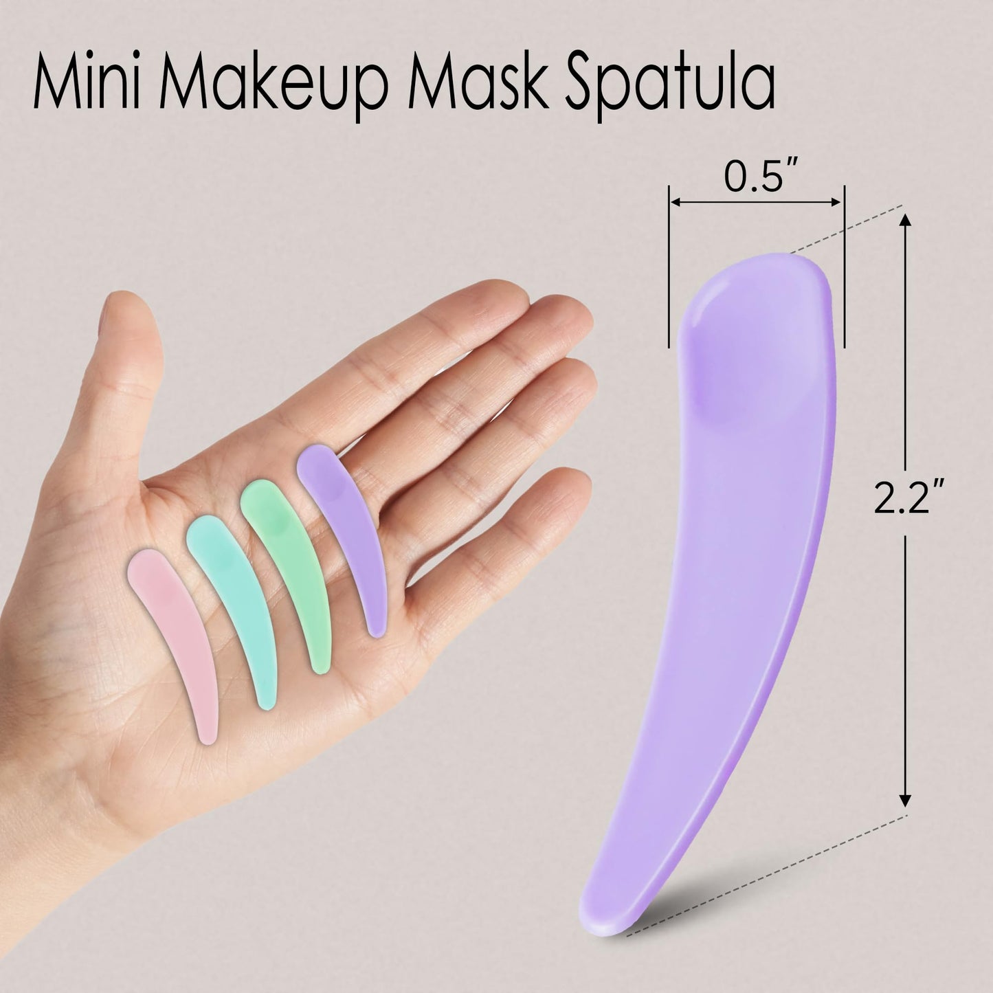 200PCS Cosmetic Spatulas, Small Makeup Spatula, Mini Plastic Makeup Scoop for Mixing and Sampling, Skin Care Facial Cream Mask Spatula (Multicolor)