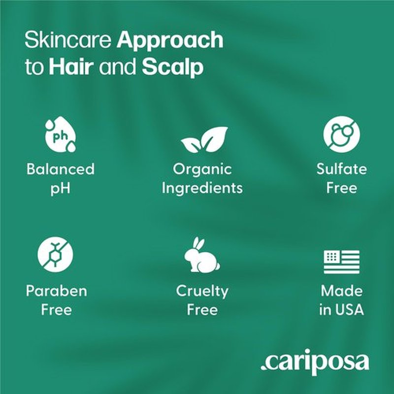 Cariposa Beauty Tea Tree Shampoo and Conditioner Set - Paraben & Sulfate Free Dandruff Shampoo for Women & Anti Dandruff Conditioner for Flake Free Hair & Scalp - Promotes Hair Growth & Healthy Scalp