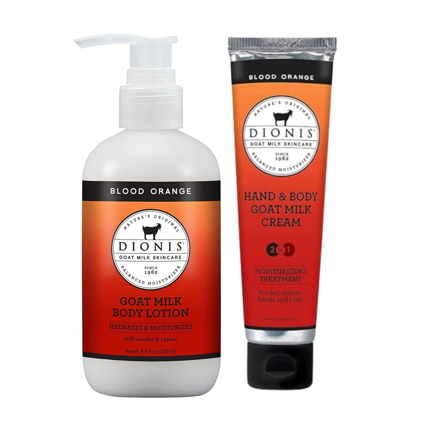 Dionis Goat Milk Crisp Pear Hand & Body Cream and Body Lotion Limited Edition Gift Bundle (Pack of 2)