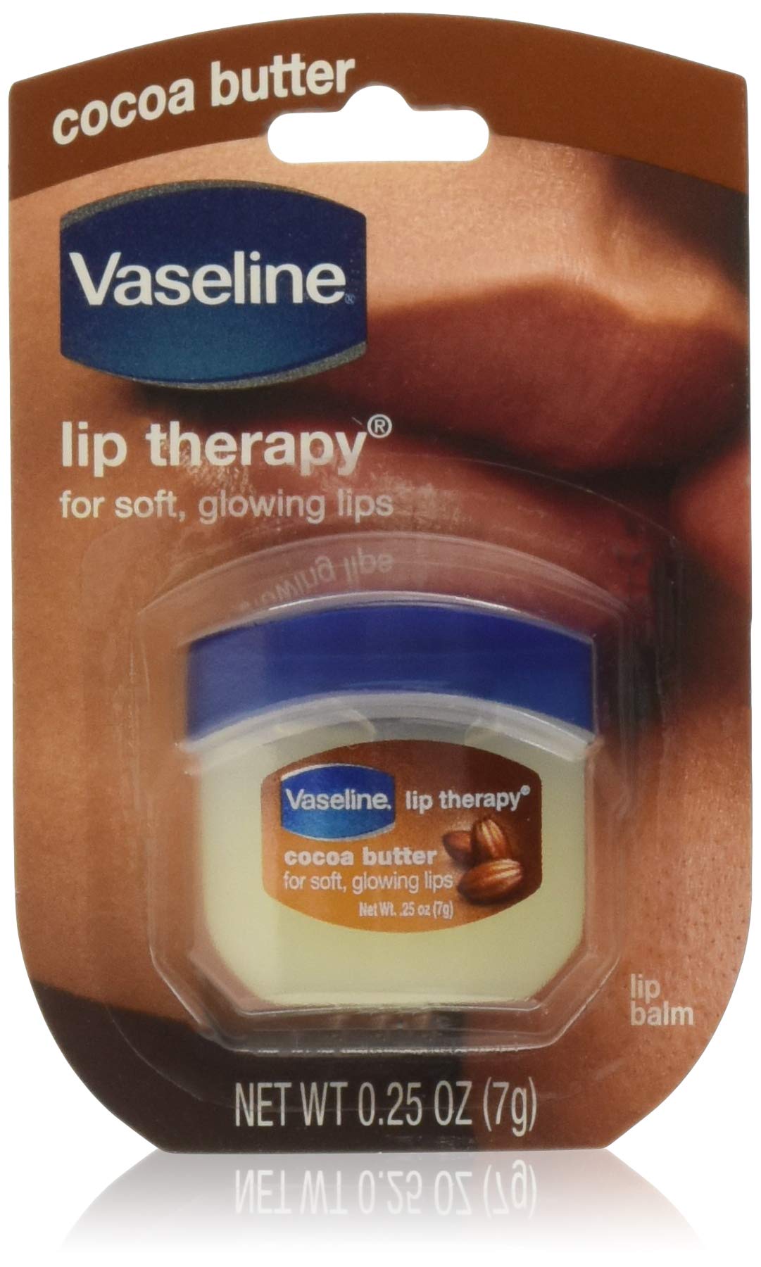 Vaseline Lip Therapy Cocoa Butter, .25 oz (Pack of 10)