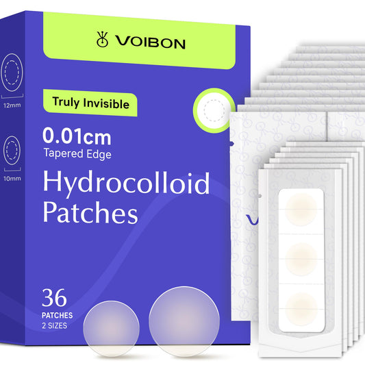 Voibon Pimple Patches For Face, Invisible Hydrocolloid Acne Patches Acne Treatment,Covering Zits & Blemishes in Skin and Face, Zit Patches with Salicylic Acid,