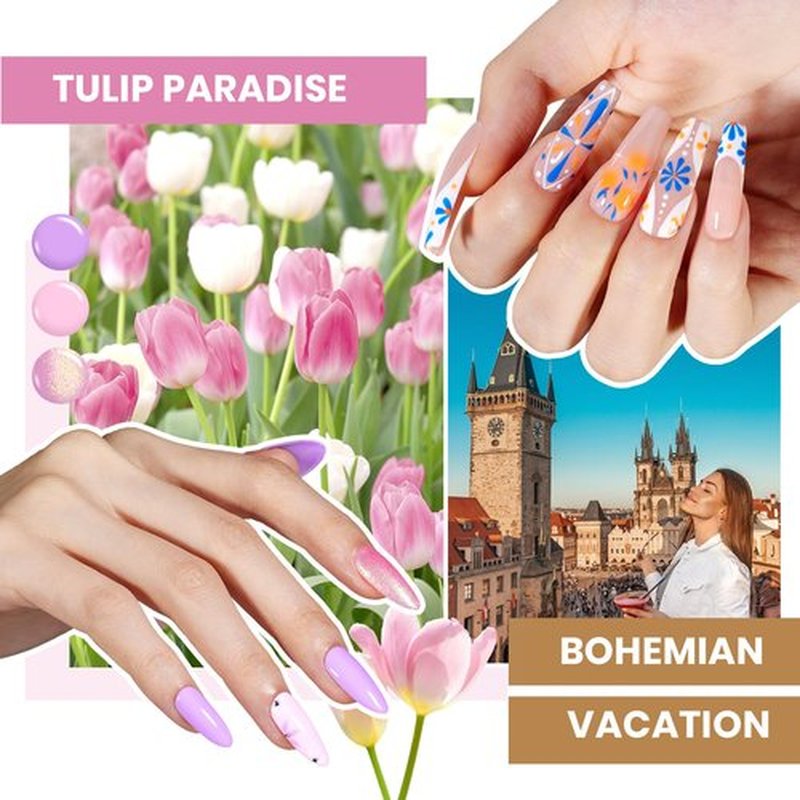Beetles Gel Nail Polish Set with Storage Bag: 77 Pcs Cat Eye Gel Polish Nail Kit, 60 Colors Winter Gel Nail Kit with Base Top Coat U V Nail Art Tools Red Nude White World Travel Gifts for Women
