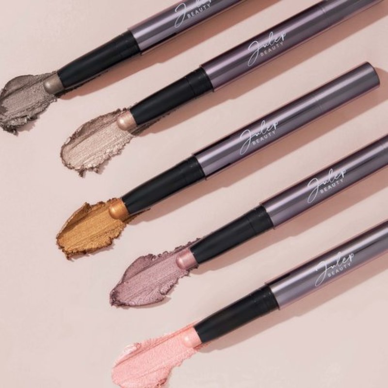 Julep Eyeshadow 101 Crème-to-Powder Waterproof Eyeshadow Stick – Cocoa Shimmer – Long-Lasting, Crease-Proof, Rich Brown Shimmer Eyeshadow with Built-in Smudger