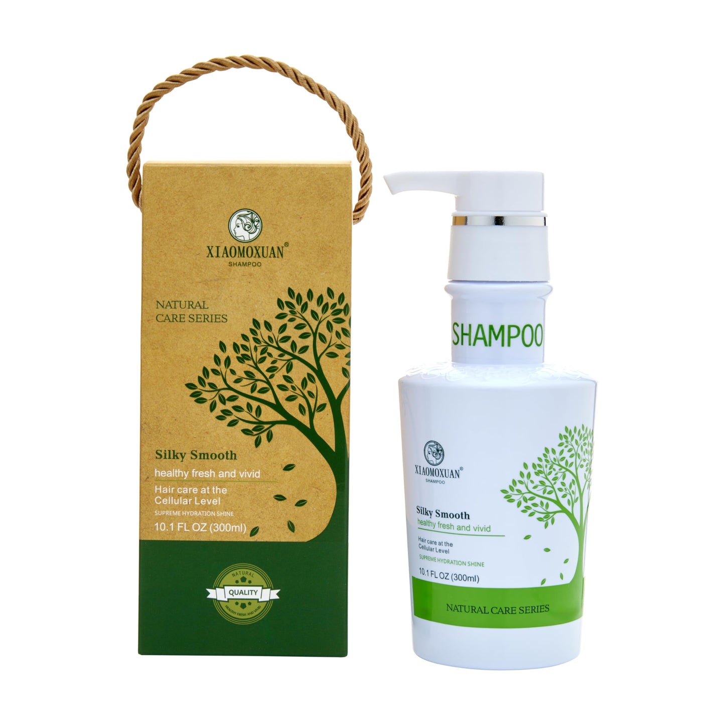 Xiaomoxuan Organic Tea Tree Oil Moisturizing Shampoo Sulfate-Free Paraben-Free - Strengthen and Restore Shampoo Hydrating - All-Natral Hair Moisturizer and Deep Scalp Cleansing Hair Treatment