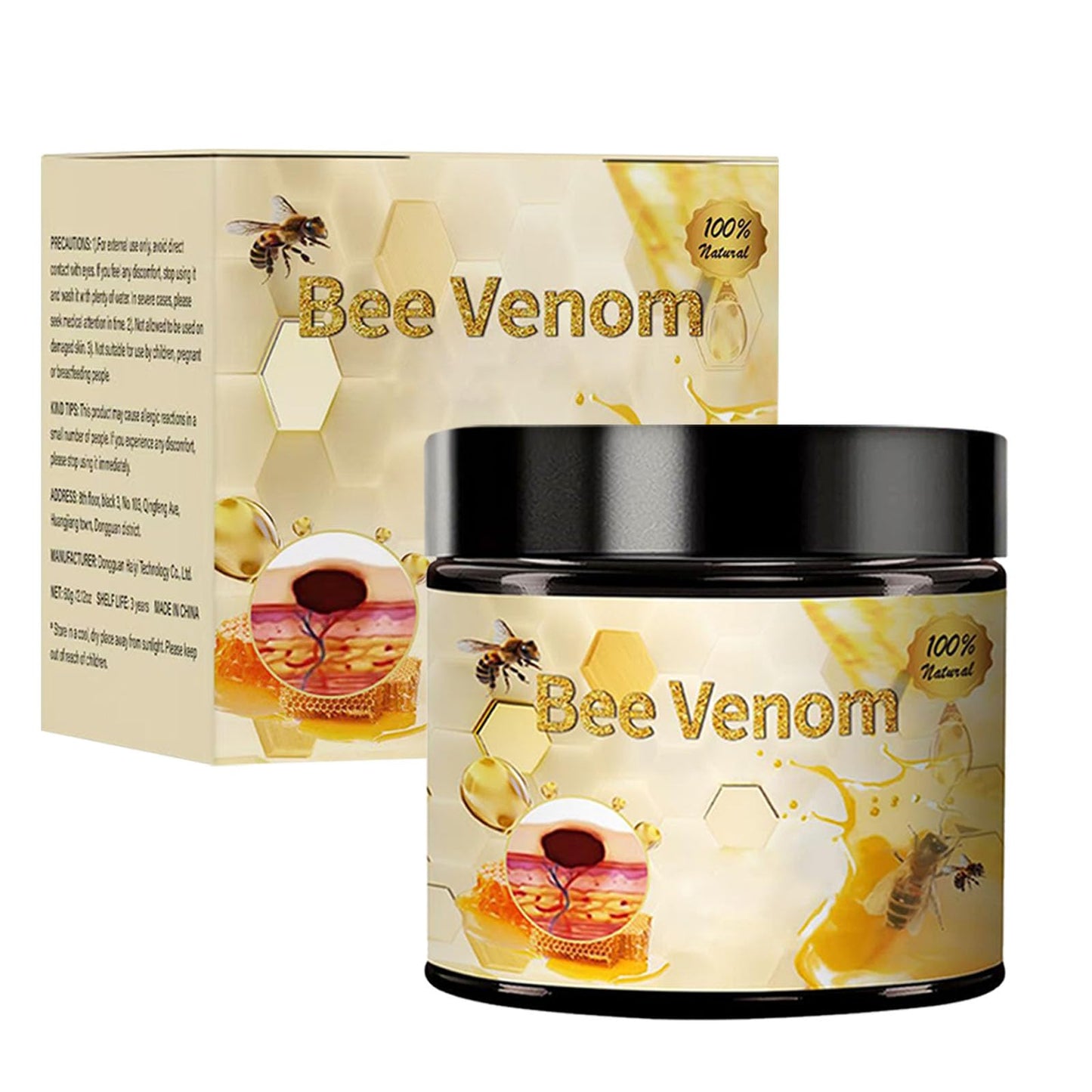 COPFASTOK Bee Venom Cream, New Professional Bee Venom Repair Cream for All Parts of The Body (2.12oz)