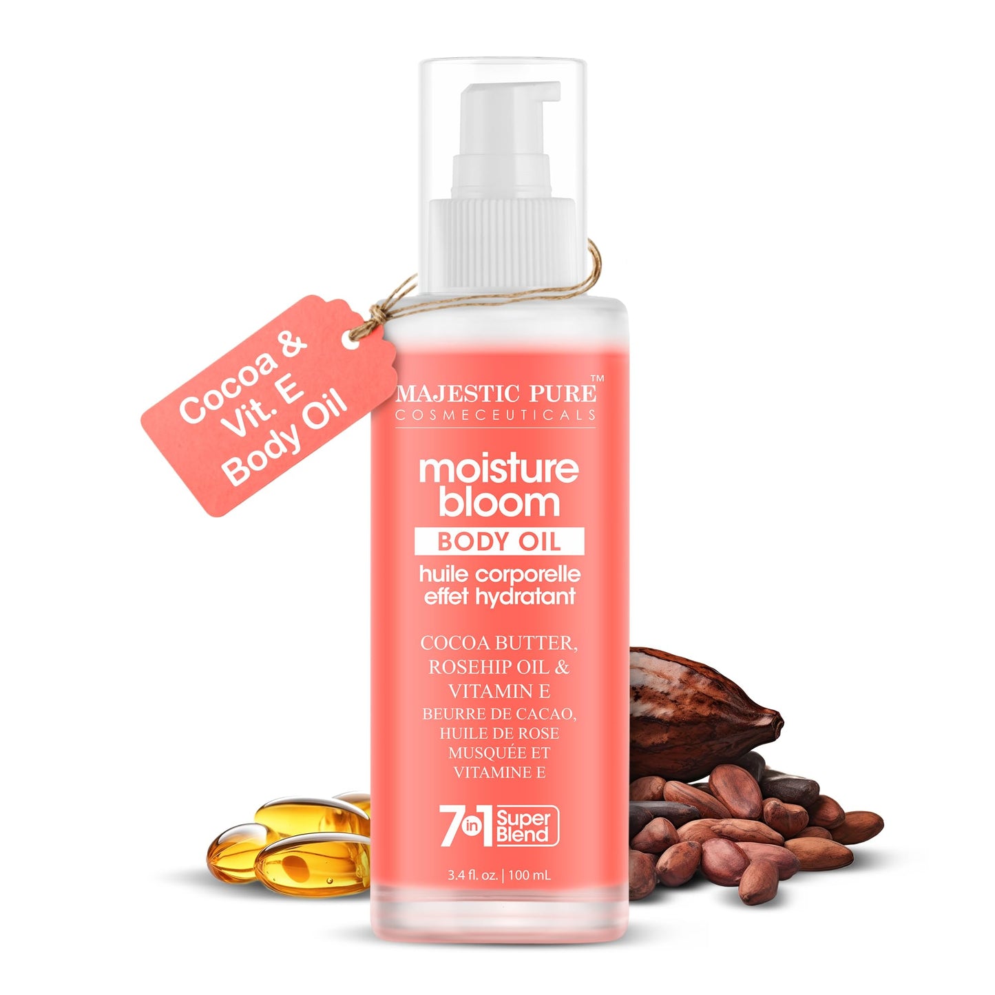 Majestic Pure Moisture Bloom Body Oil - 3.4 Fl Oz