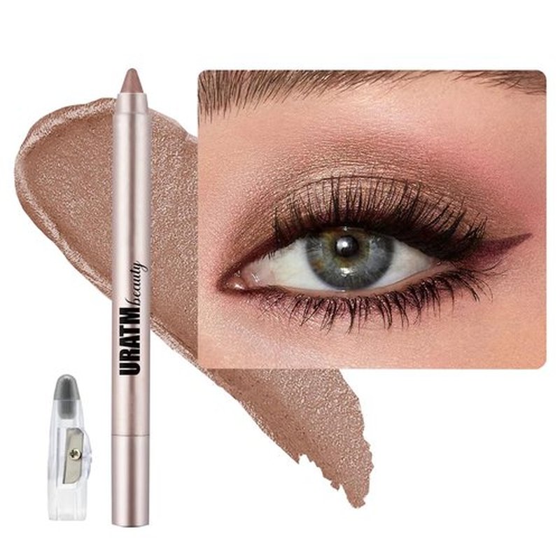 Daeuwiutr Eyeshadow Stick Makeup Highlighter Eye Liner Eye Brightener Stick,Shimmer Creamy Eye shadow Sticks Pencil Waterproof Long Lasting Eye Shadow Make up (#A03 Cocoa Brown)