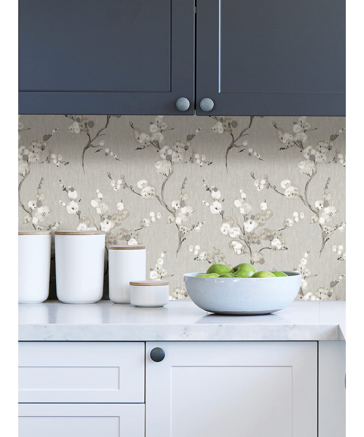 NuWallpaper Grey Mirei Peel & Stick Wallpaper